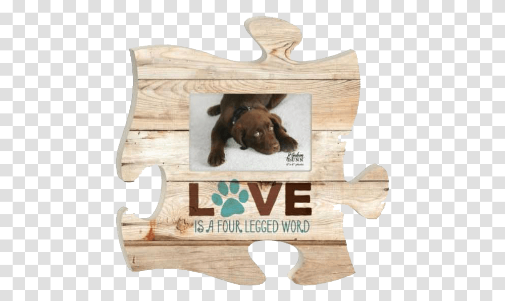 Puzzle Piece Frame Custom Engraving Dog Picture Frame, Wood, Pet, Canine, Animal Transparent Png