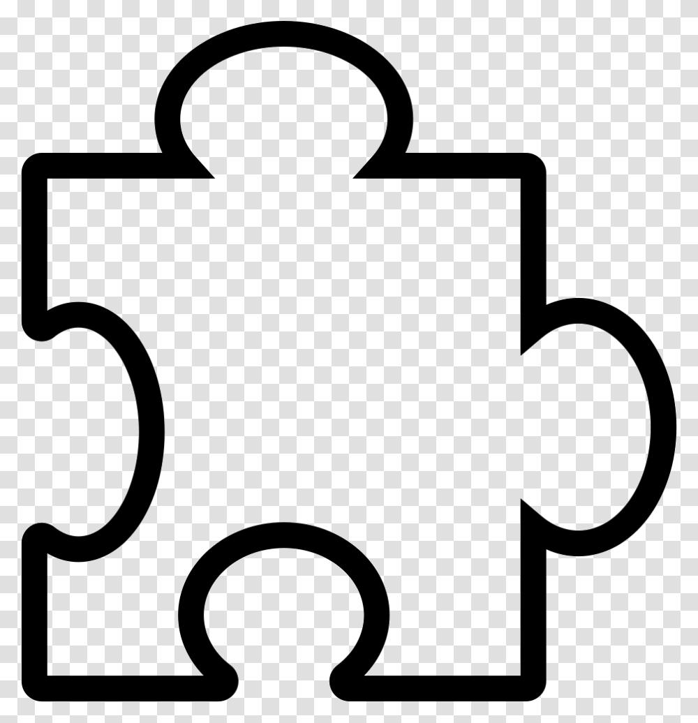 Puzzle Piece Icon Clipart Download Puzzle Piece Outline, Stencil, Logo, Trademark Transparent Png
