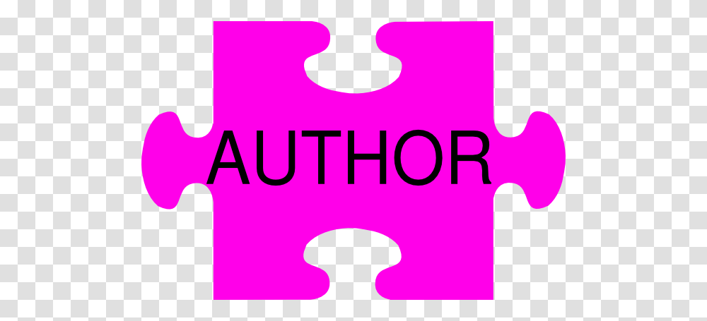 Puzzle Piece Pink Author Clip Art, Alphabet, Logo Transparent Png