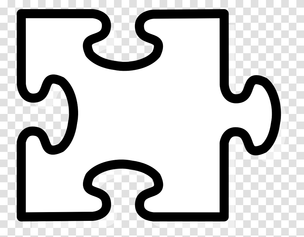 Puzzle Piece Vector Image Group, Stencil, Jigsaw Puzzle Transparent Png