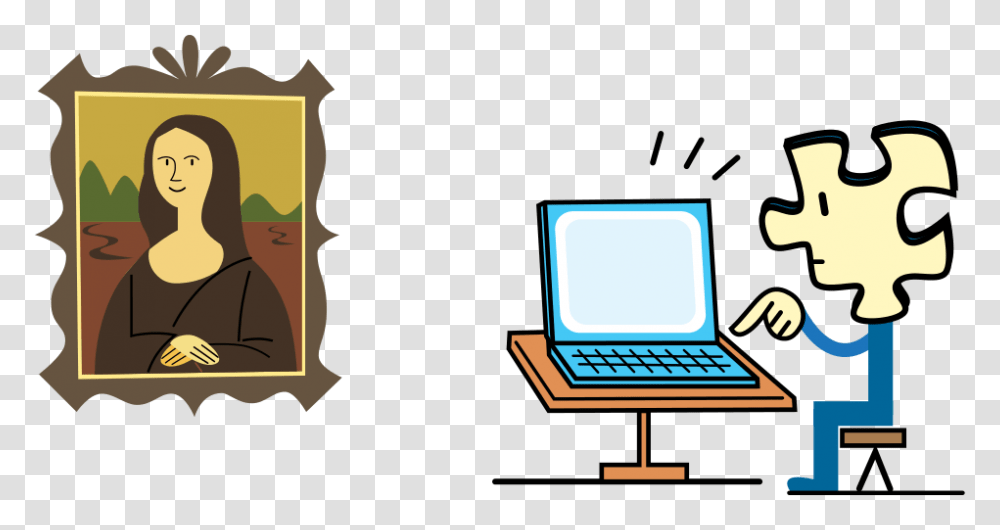 Puzzly Improving The Mona Lisa Article, Laptop, Pc, Computer, Electronics Transparent Png
