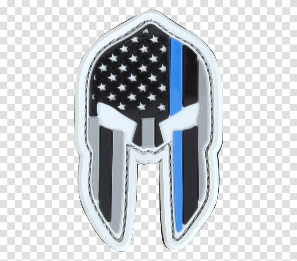 Pvc Thin Blue Line Spartan Helmet Patches 6pc Sticker, Wristwatch, Logo, Symbol, Trademark Transparent Png