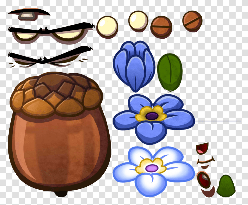 Pvz Heroes Forget Me Nuts, Plant, Seed, Grain, Produce Transparent Png