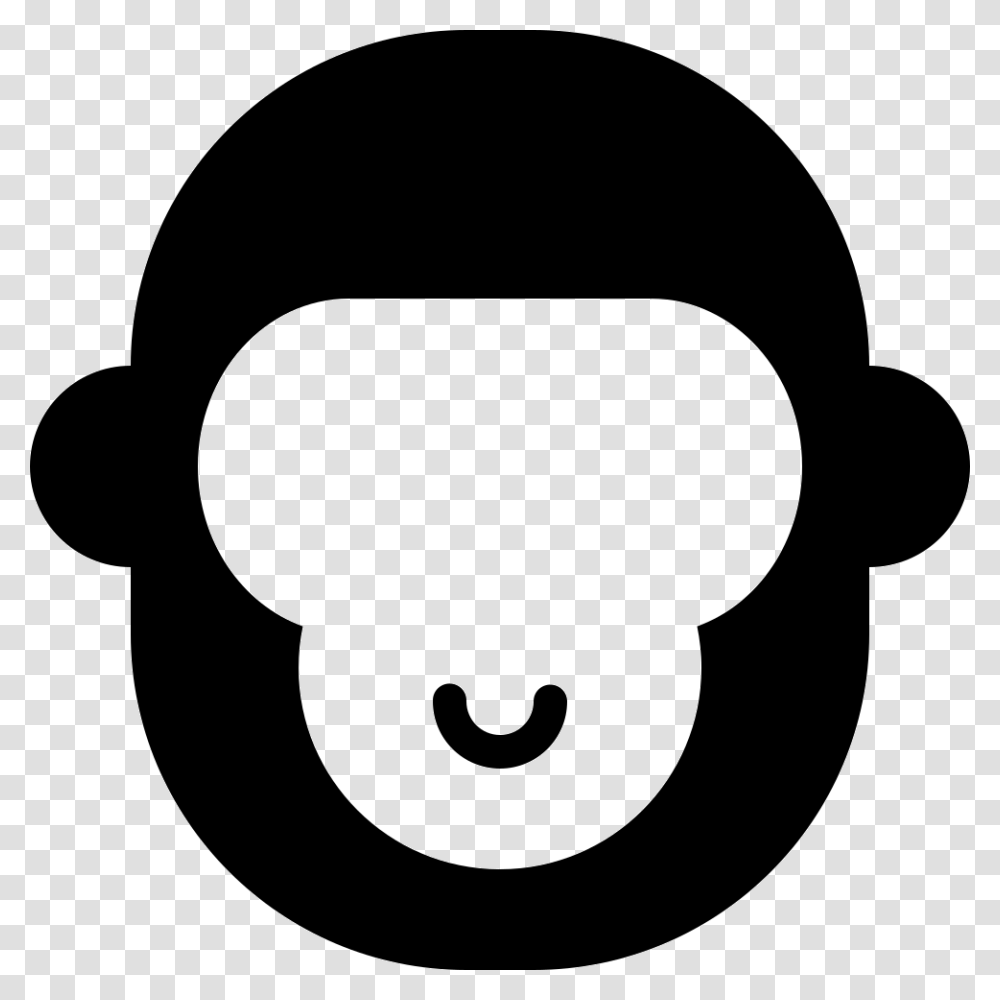 Px Monkey Face, Stencil, Silhouette, Baseball Cap Transparent Png