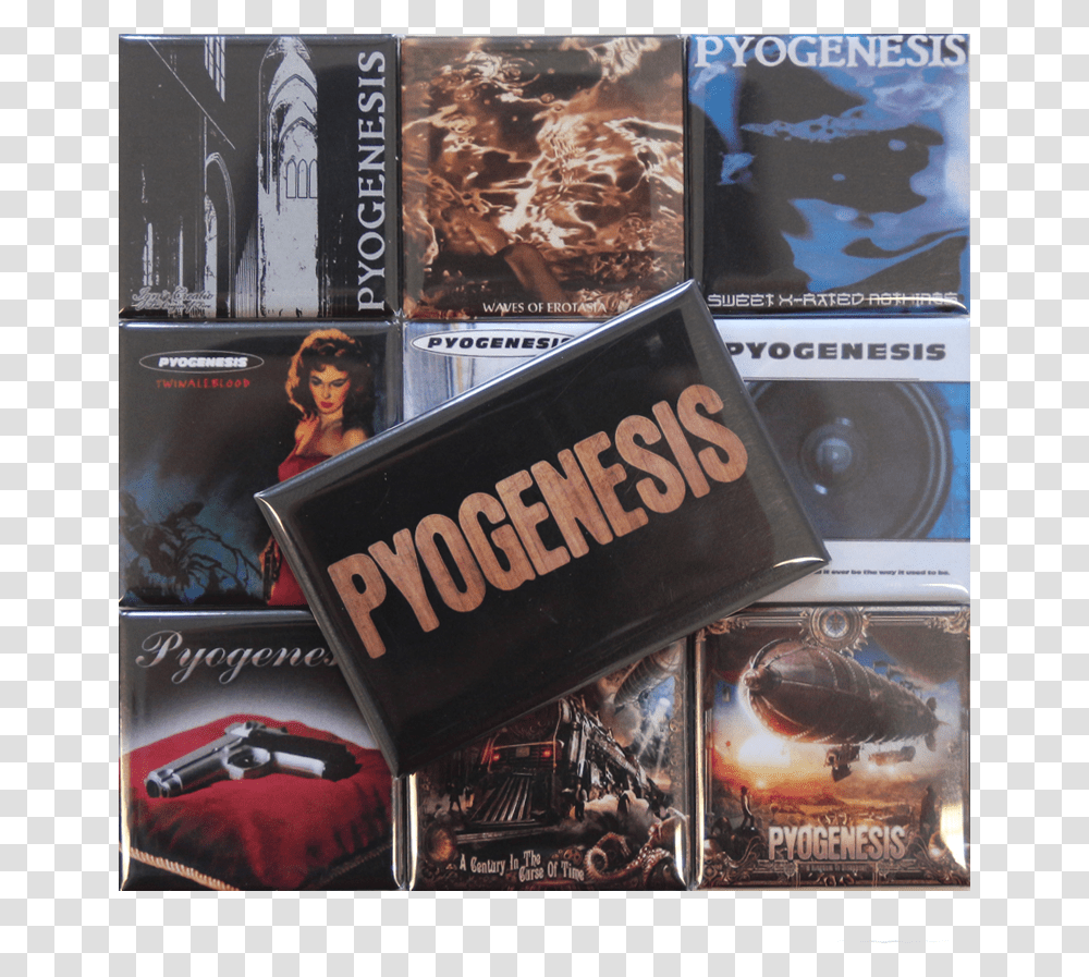 Pyogenesis Fridge Magnet Set Discography Album Cover, Book, Person, Human, Novel Transparent Png