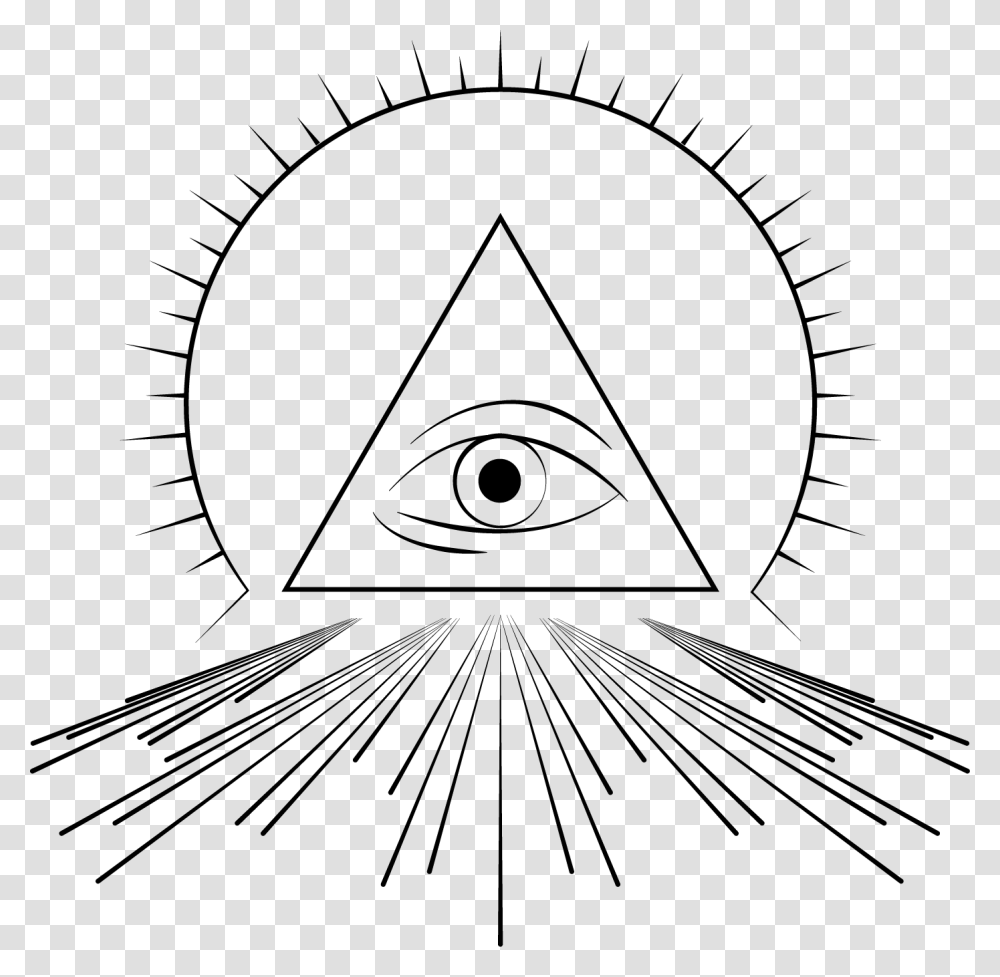 Pyramid Eye Clipart All Seeing Eye Vector, Triangle, Animal, Diagram, Plot Transparent Png