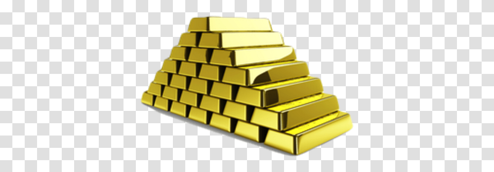 Pyramid Of Gold Bars Image Gold, Treasure, Computer Keyboard, Computer Hardware, Electronics Transparent Png