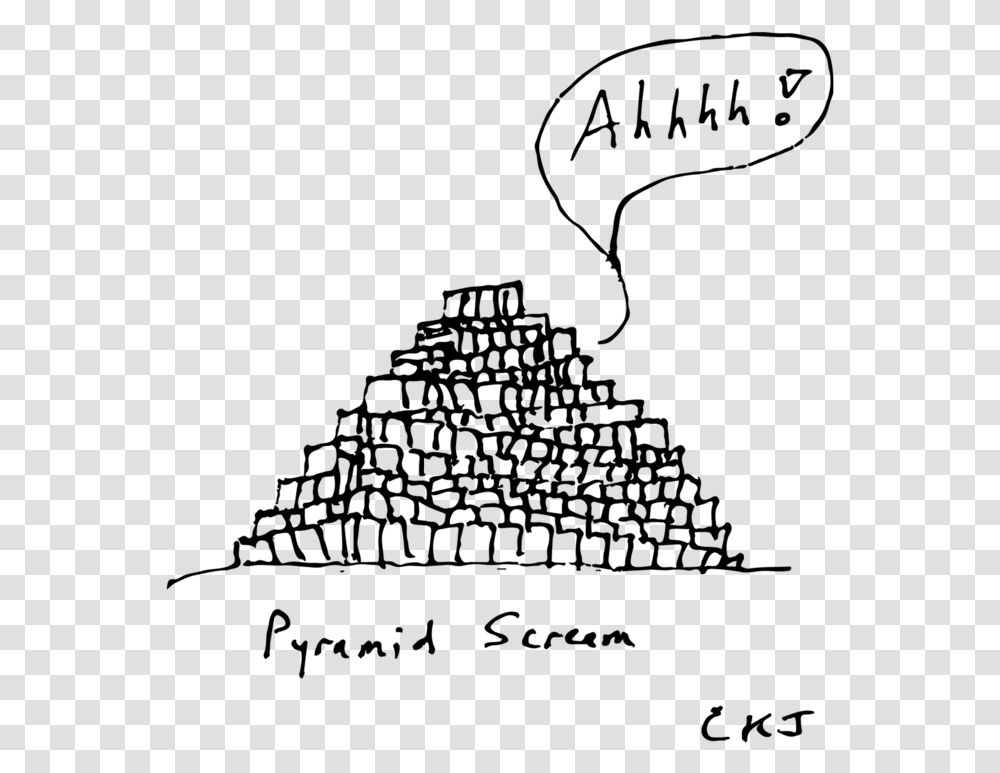 Pyramid Scream Illustration, Gray, World Of Warcraft Transparent Png