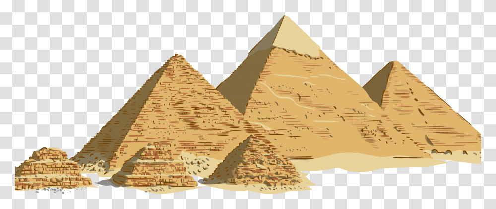 Pyramid Vector Landmark Egypt Ancient Egypt Pyramid Clipart, Building, Architecture, Triangle Transparent Png