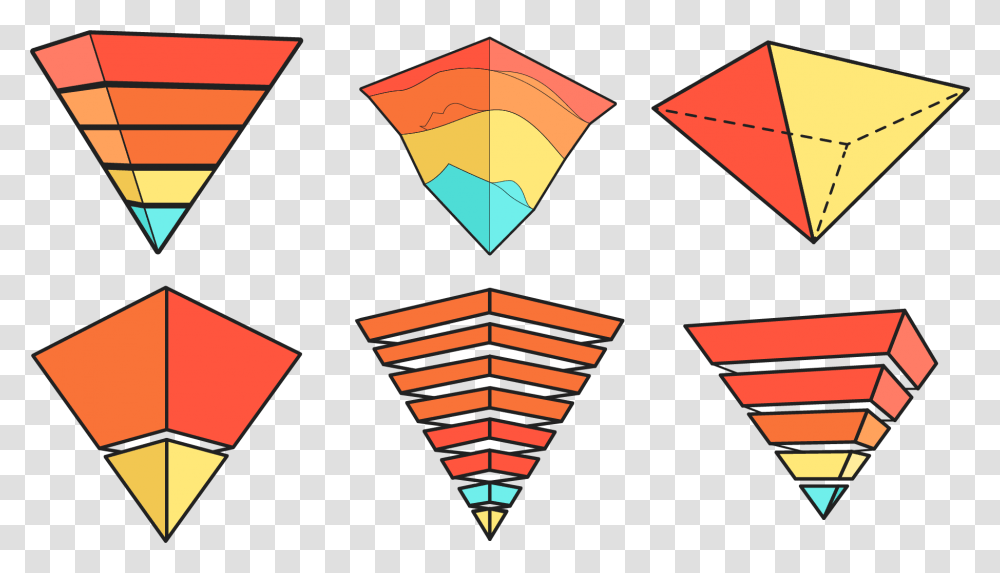 Pyramid Vector, Toy, Kite, Triangle Transparent Png