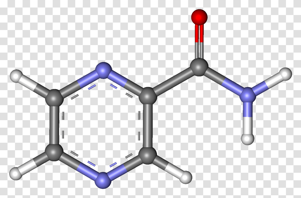 Pyrazinamide Ball And Stick Pyrazinamide, Lighting, Network, Architecture, Building Transparent Png