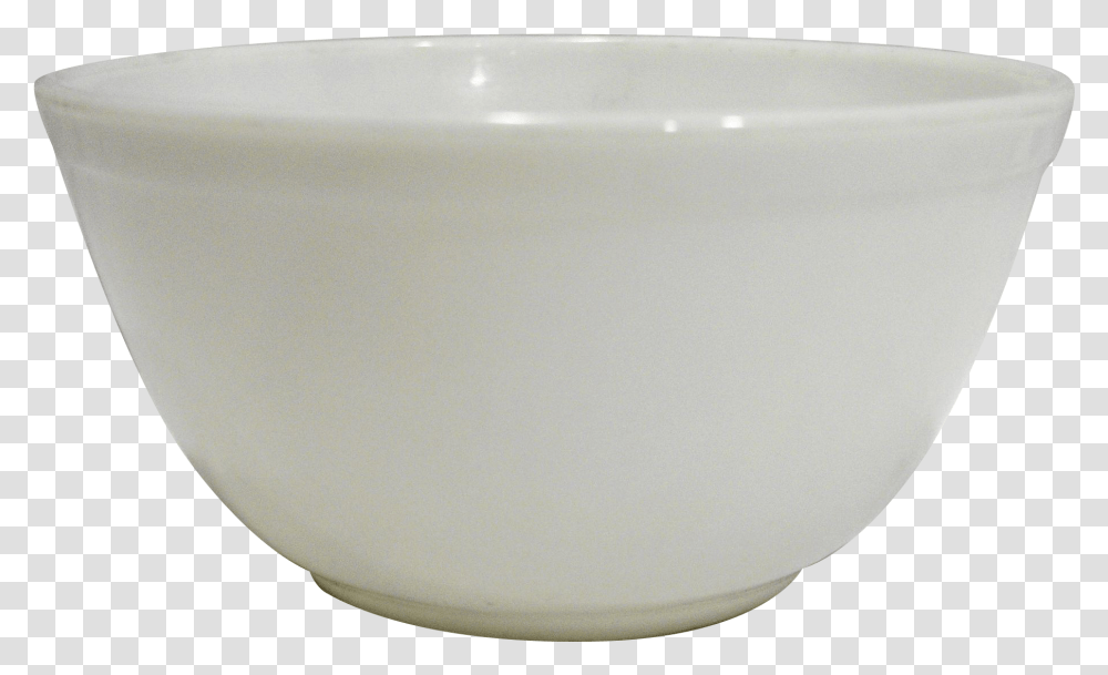 Pyrex White Opal Milk Glass 402 Mixing Bowl Bowl, Soup Bowl, Pottery, Bathtub, Porcelain Transparent Png