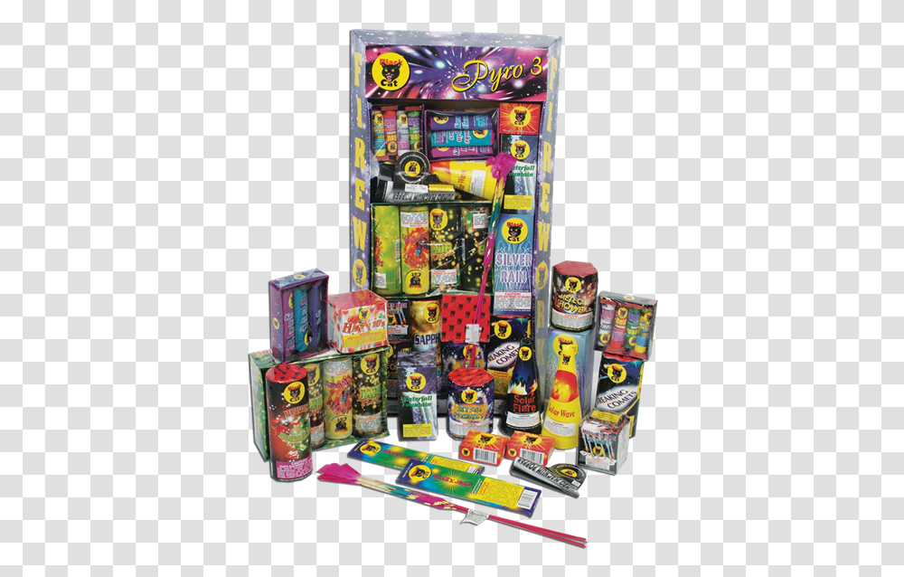 Pyro 3 Firework Assortment, Arcade Game Machine, Photography, City, Urban Transparent Png