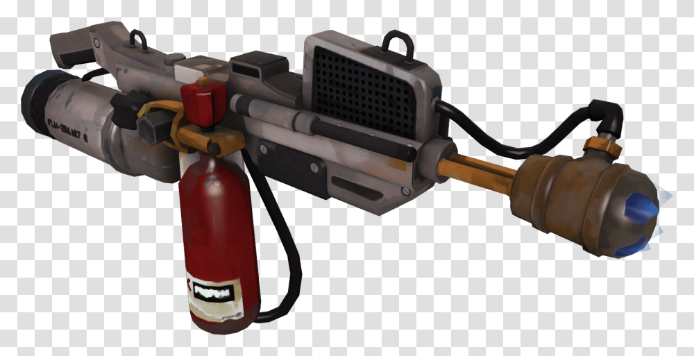 Pyro Flamethrower, Weapon, Weaponry, Power Drill, Tool Transparent Png