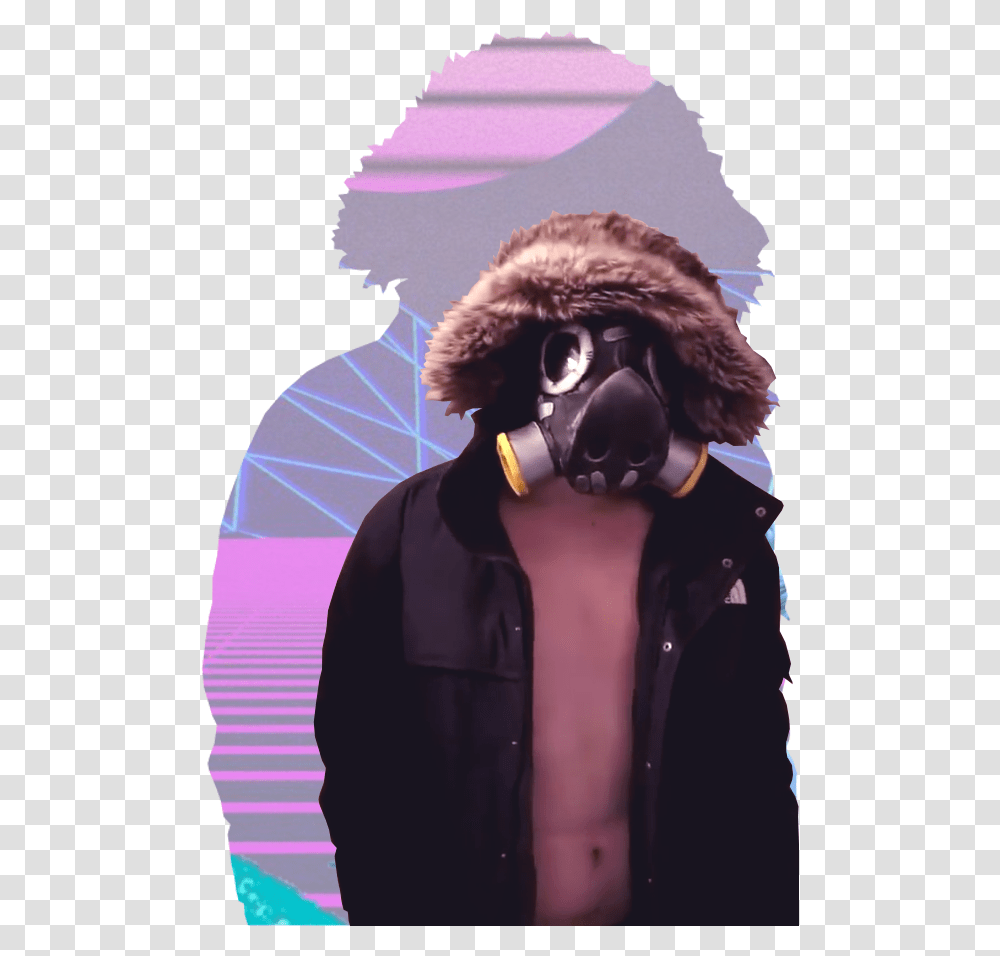 Pyrocynical Just A Jacket, Person, Headphones, Mascot Transparent Png
