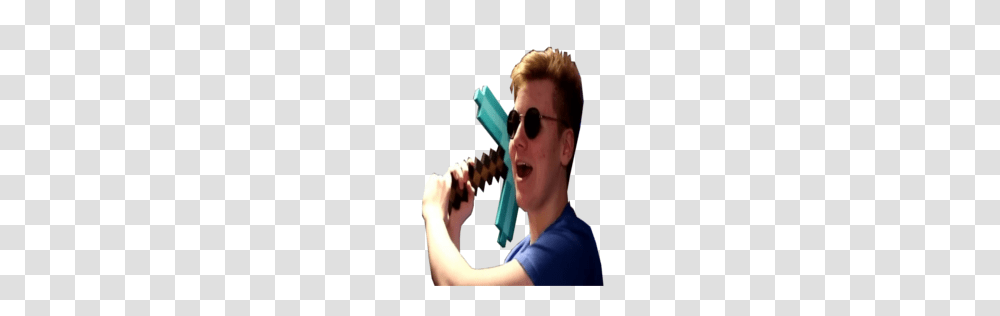 Pyrocynical With A Diamond Pickaxe Team Fortress Sprays, Person, Sunglasses, Face, Arm Transparent Png