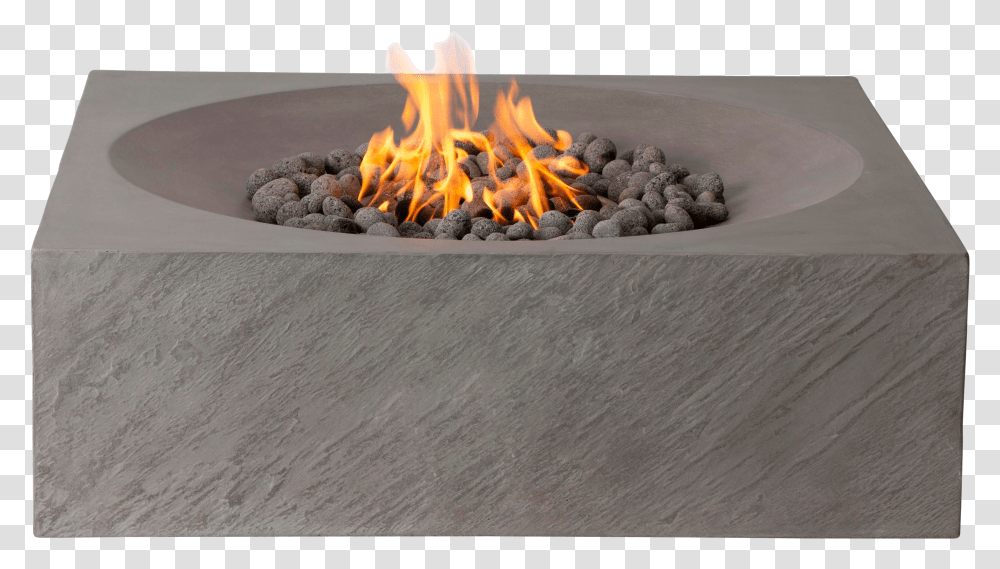 Pyromania Paloma Fire Pit Table Slate Color Natural Gas Horizontal Transparent Png