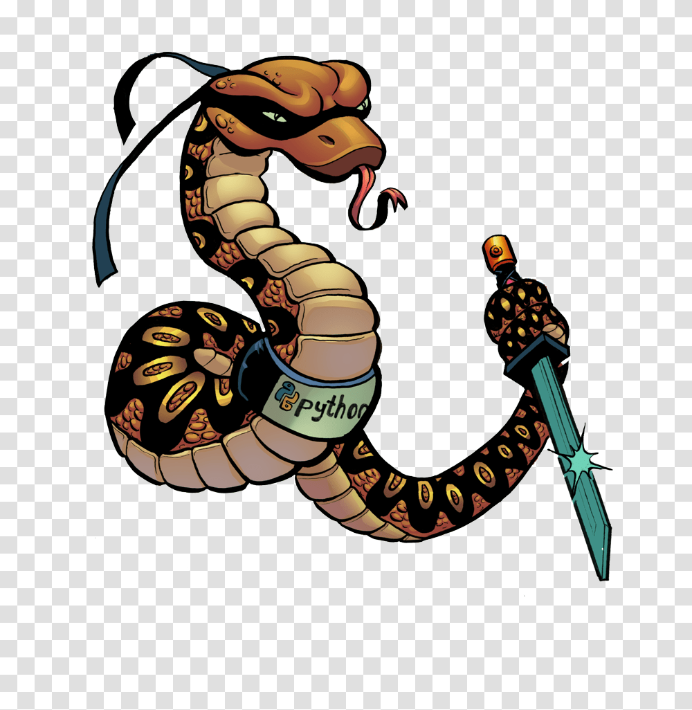 Python Ninja, Reptile, Animal, Snake, Hook Transparent Png