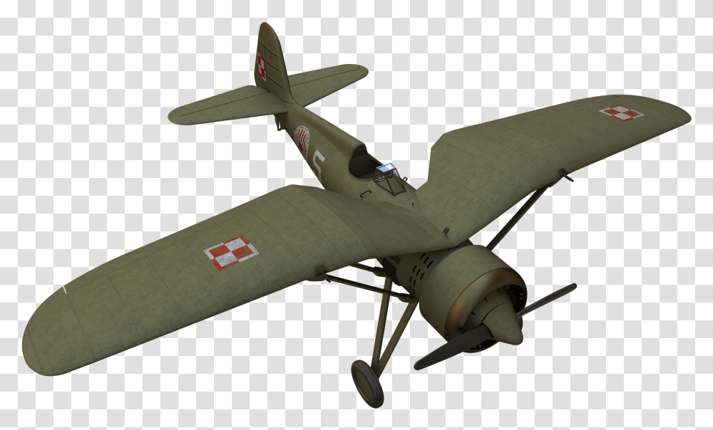 Pzl P 11 C, Machine, Airplane, Aircraft, Vehicle Transparent Png