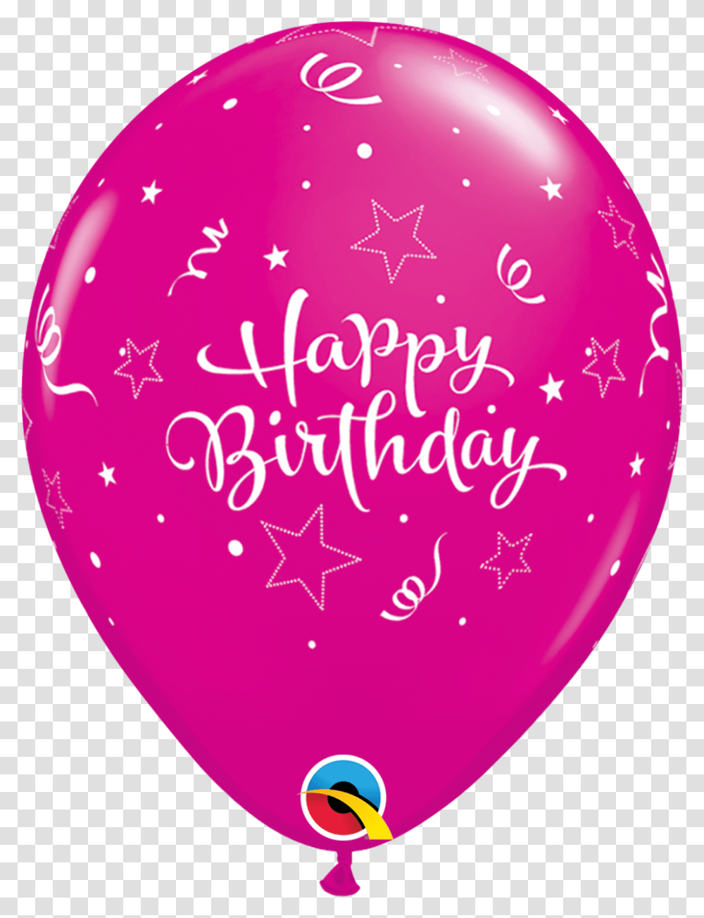 Q Assorted Happy Birthday Shining Star Print, Balloon Transparent Png