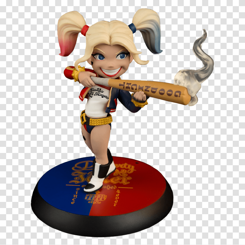 Q Fig Harley Quinn, Person, Figurine, People, Toy Transparent Png