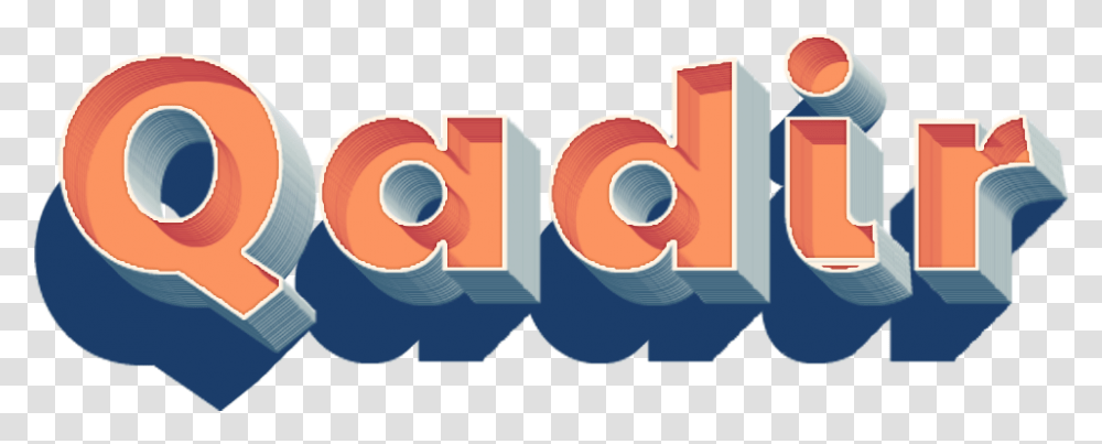 Qadir 3d Letter Name Graphic Design, Tape, First Aid, Alphabet Transparent Png