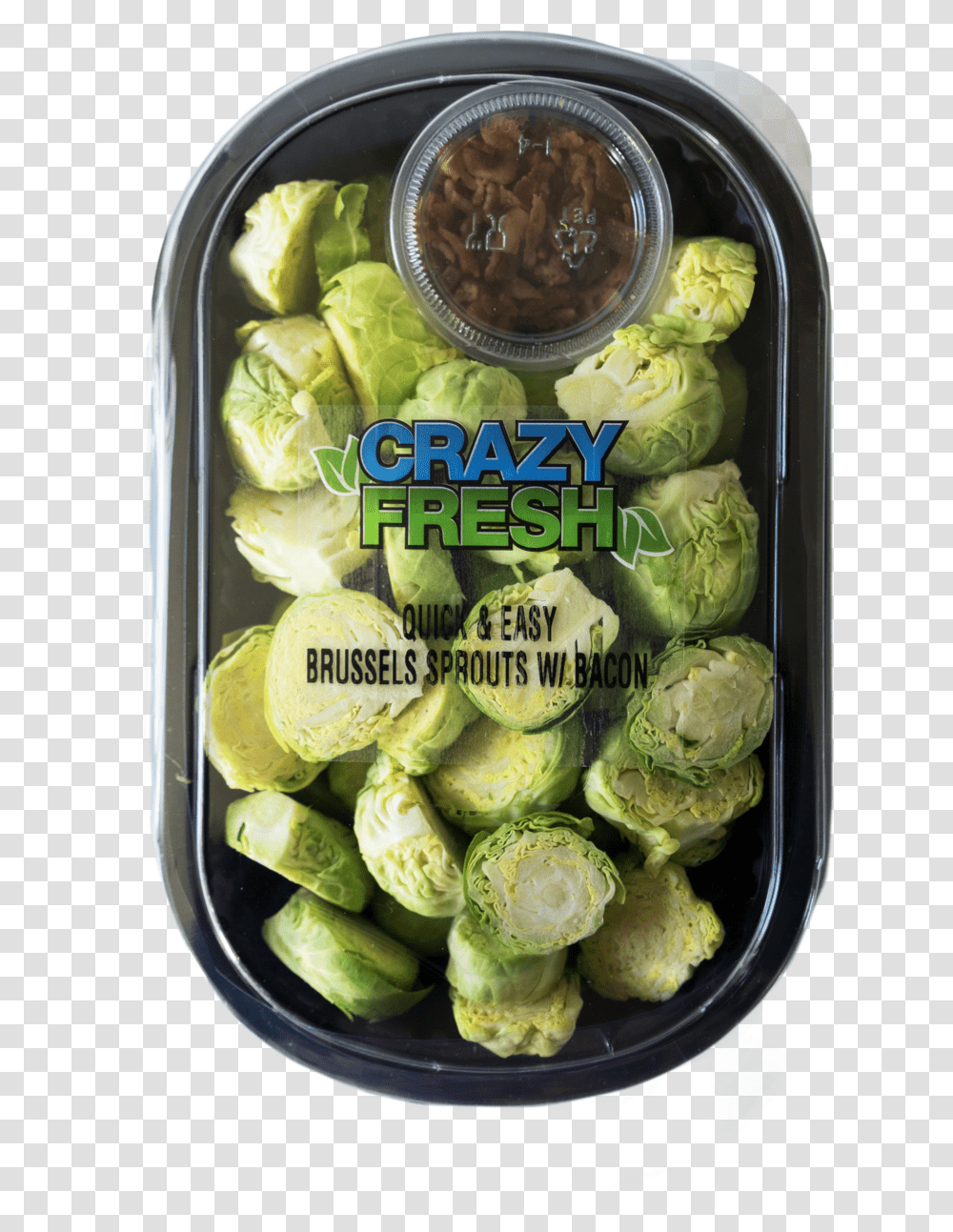Qampe Brussel Sprouts W Bacon 16oz Brussels Sprout, Plant, Vegetable, Food, Cabbage Transparent Png