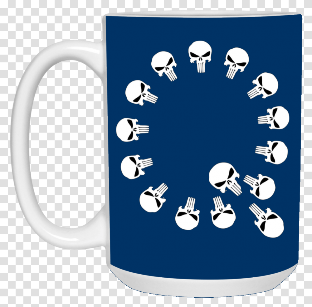 Qanon Punisher Skull Q Ceramic Mug Mug, Coffee Cup, Soil Transparent Png