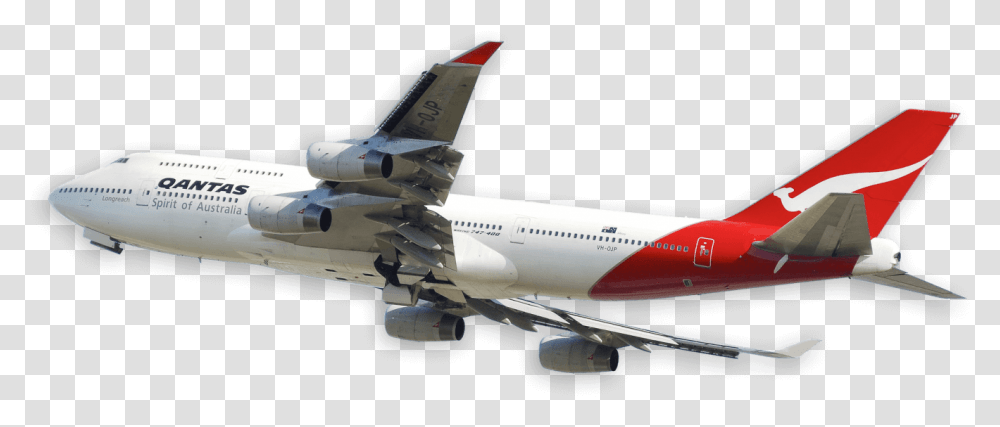 Qantas 747, Airplane, Aircraft, Vehicle, Transportation Transparent Png