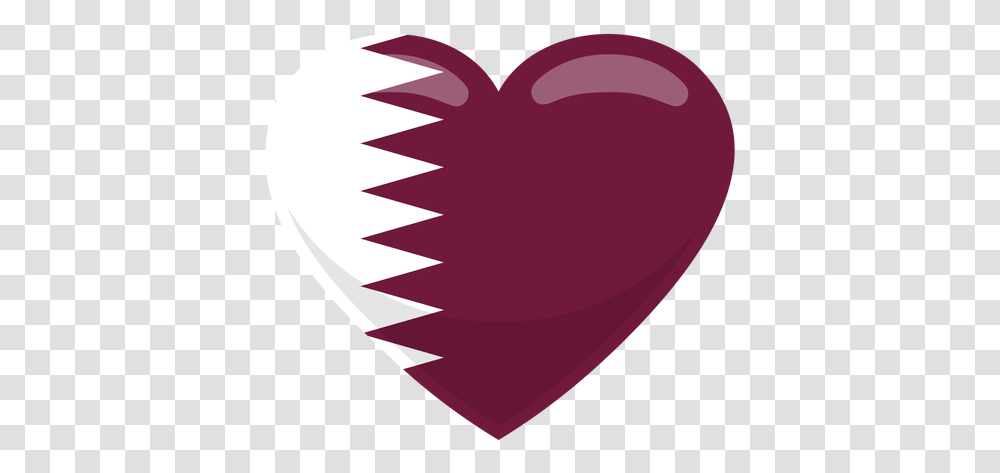 Qatar Heart Flag & Svg Vector File Emblem, Plectrum Transparent Png