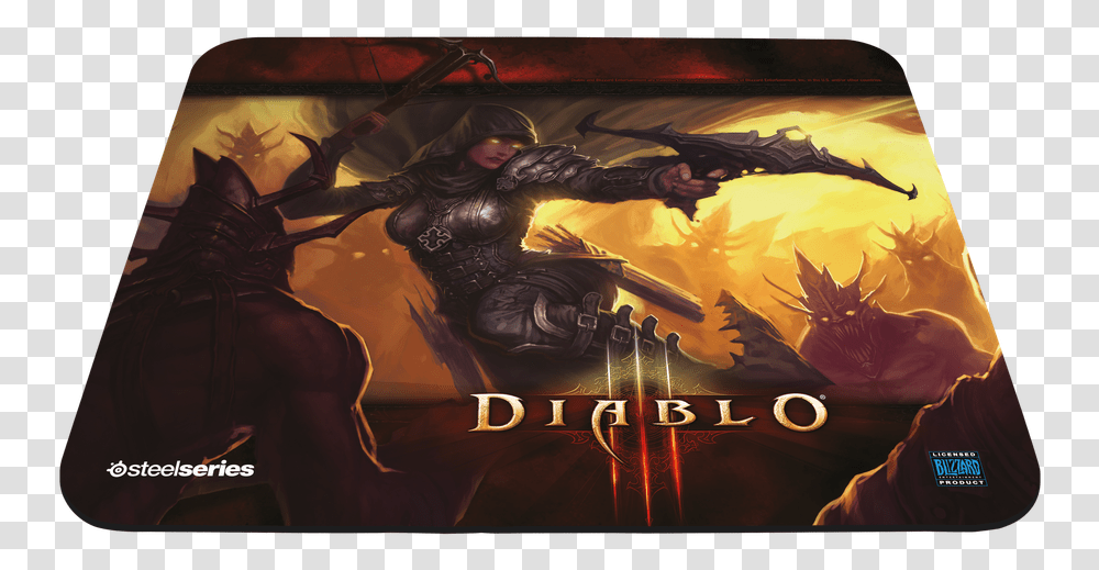 Qck Diablo3 Demon Hunter Edition Steelseries Qck Diablo 3 Mousepad, Person, Human, Ninja, Book Transparent Png
