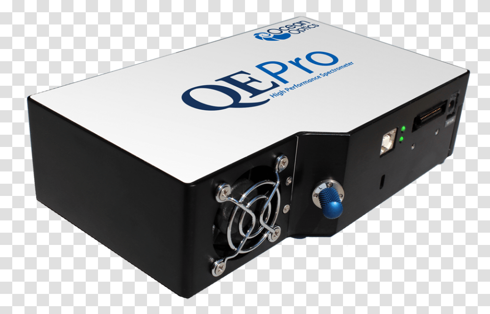 Qe Pro Cooled High Quantum Efficiency Ccd Built In Qe Pro Spectrometer, Box, Adapter, Electronics, Projector Transparent Png
