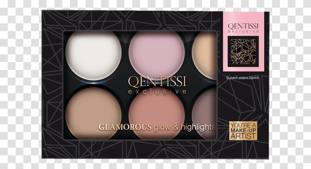 Qentissi Exclusive Glamorous Glow And Highlights, Cosmetics, Face Makeup, Paint Container, Palette Transparent Png