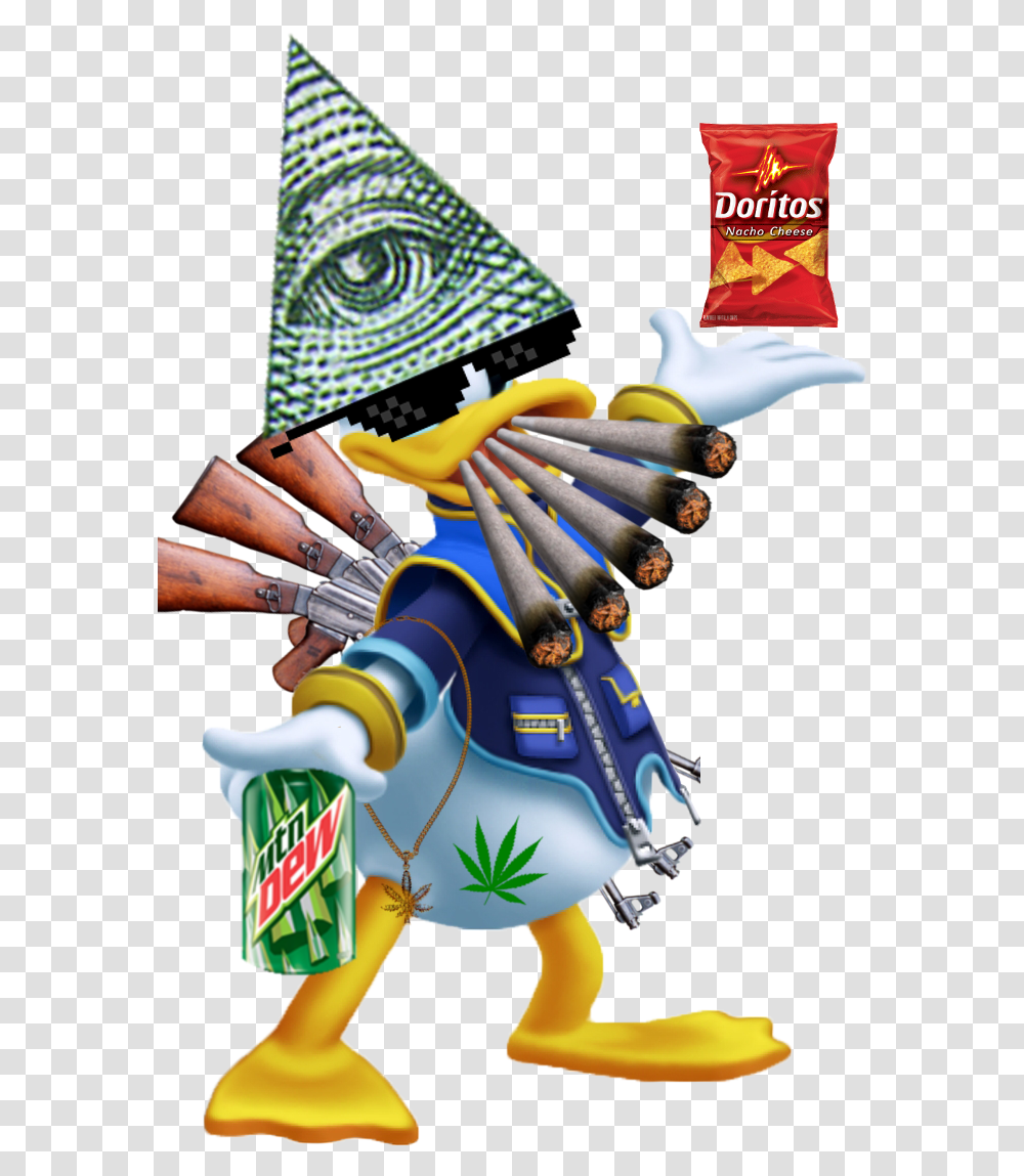 Qfsw Doritos Tortilla Chips Nacho Cheese 115 Kingdom Hearts Donald Duck, Person, Performer, Clothing, Advertisement Transparent Png