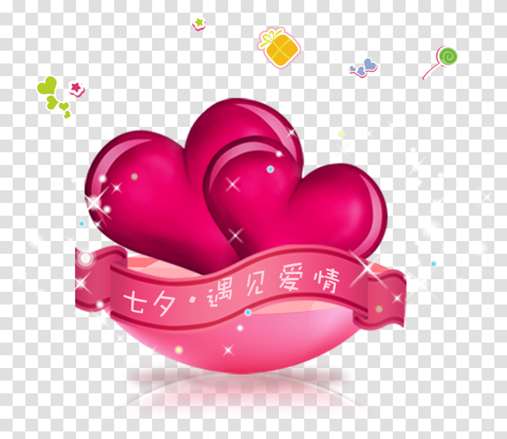 Qixi Festival, Heart, Purple Transparent Png