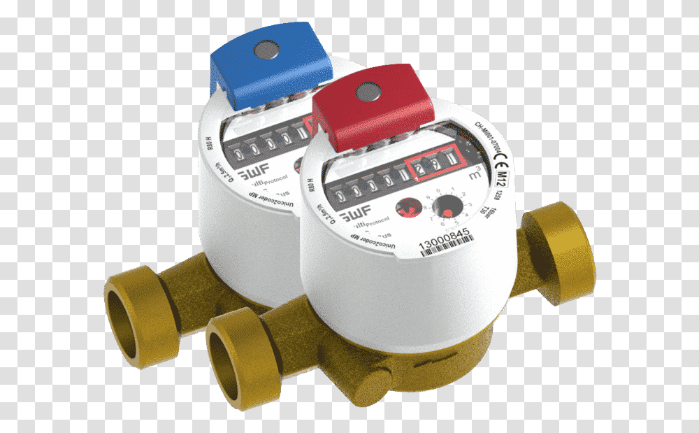 Qmc Integrated Submetering And Metering Solutions Gwf Water Meter, Tape, Electronics, Cooker, Appliance Transparent Png