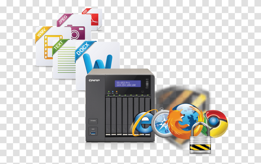 Qnap Network Attached Storage Nas Data Storage, Electronics, Computer, Video Gaming, Angry Birds Transparent Png