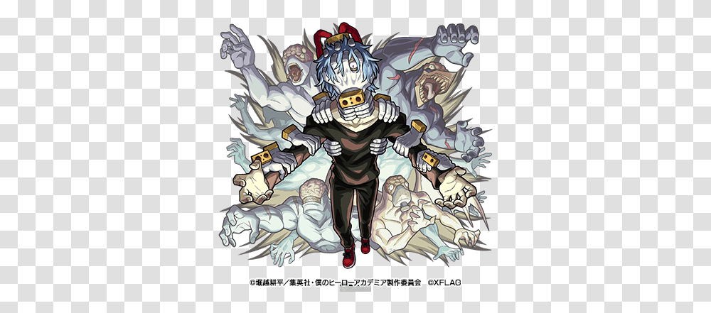 Qoo News The Collaboration Is Here Tv Anime My Hero Shigaraki Tomura, Person, Art, Book, Poster Transparent Png
