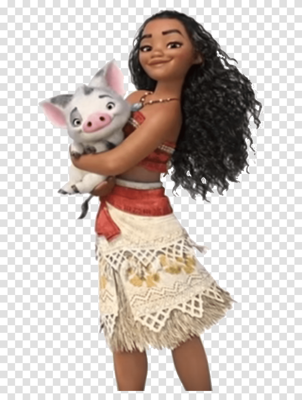 Qopo Moana Background, Person, Toy, Clothing, Doll Transparent Png