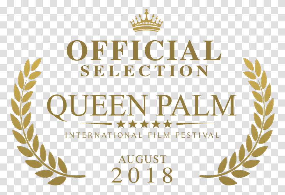 Qpiff Official Selection Crown Laurel Queen Palm International Film Festival Icon Award, Alphabet, Crowd, Paper Transparent Png