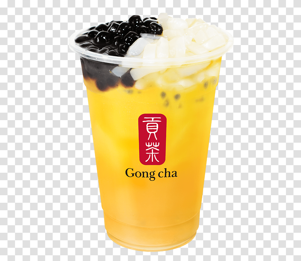 Qq Passionfruit Green Tea Gong Cha, Milk, Beverage, Drink, Juice Transparent Png