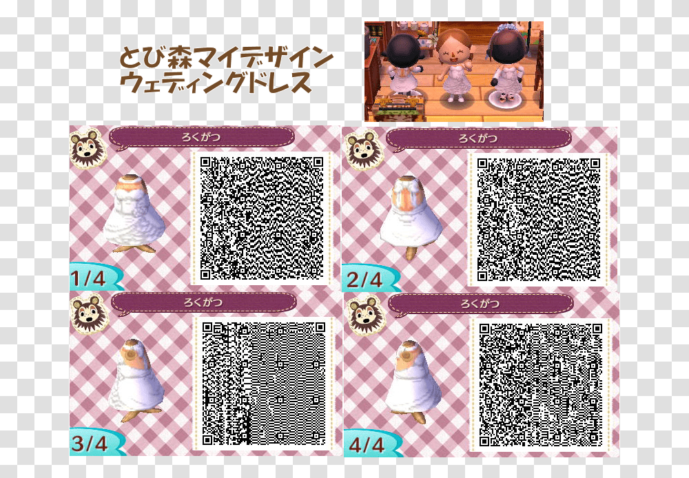 Qr Code Animal Crossing New Leaf Vetement Download Animal Crossing Qr Codes Bikini, Doll, Toy, Rug Transparent Png