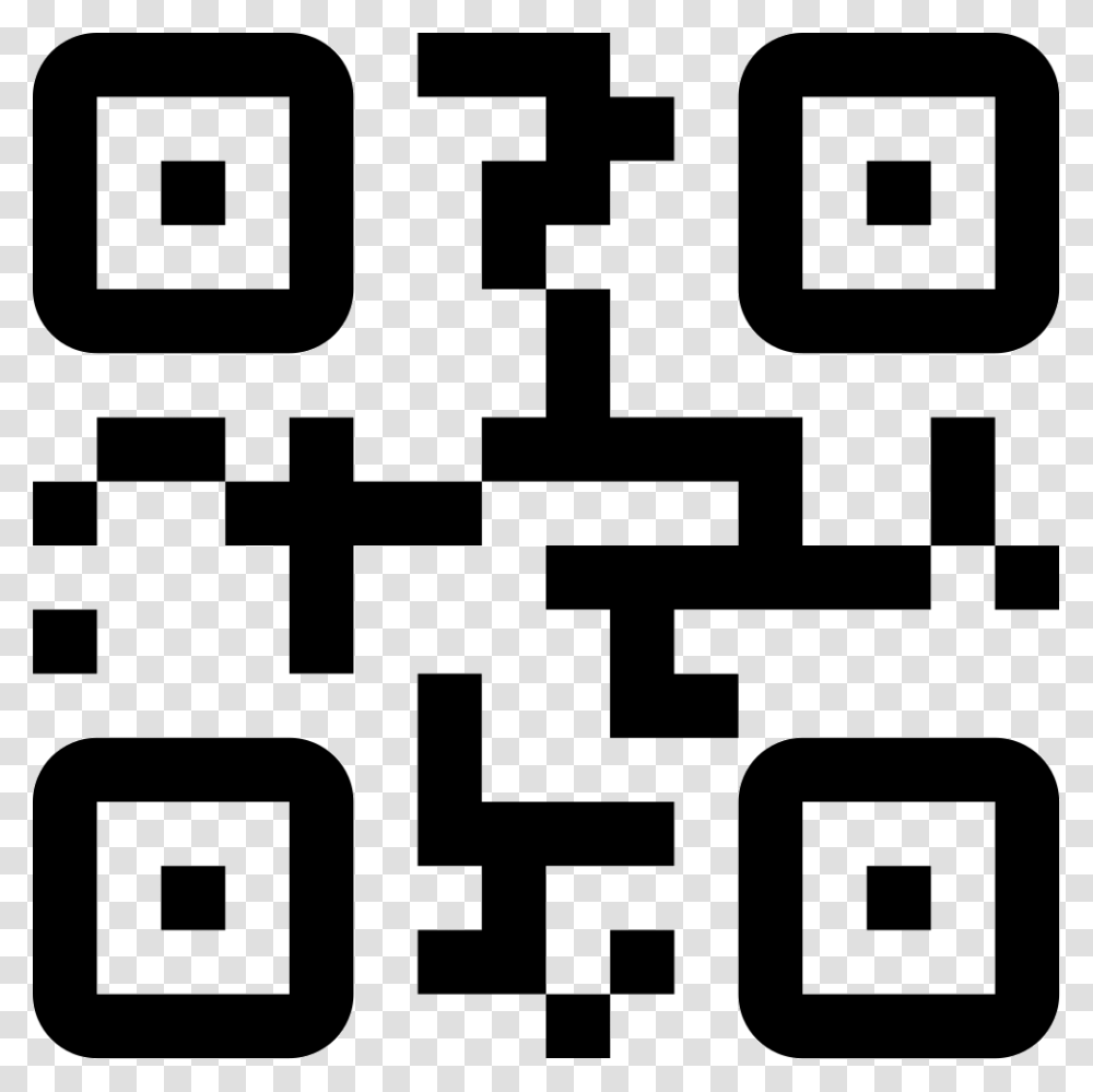 Qr Code Icon Free Download, Pattern, Stencil Transparent Png