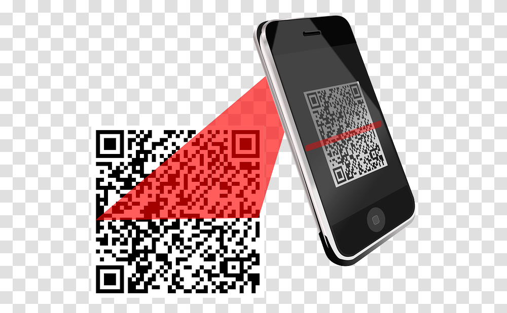 Qr Code Scanner Bar Code Bar Code Scanner, Mobile Phone, Electronics Transparent Png