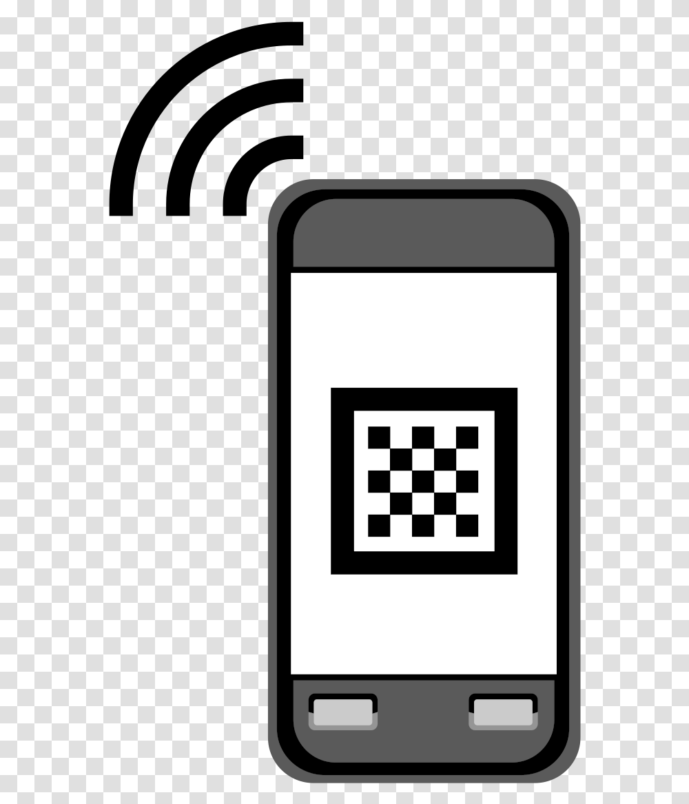 Qrcode Reader Clip Arts Qr Code On Mobile Transparent Png