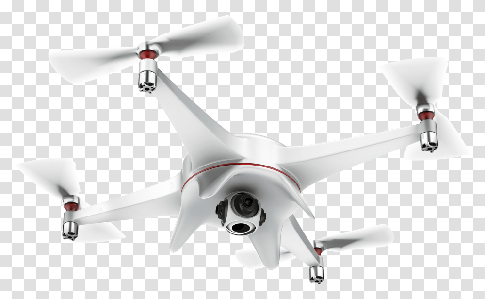 Quadcopter Drone Flying White Drone Transparent Png