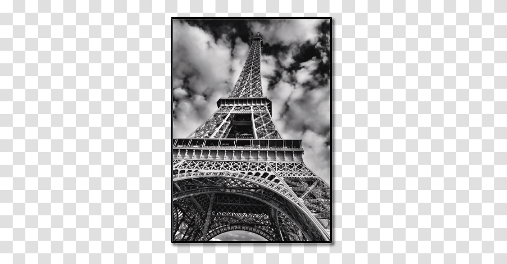Quadro De Paris Eiffel Tower, Architecture, Building, Spire, Steeple Transparent Png