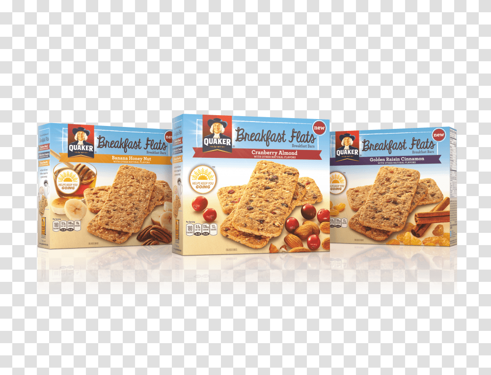 Quaker Breakfast Flats, Bread, Food, Lunch, Snack Transparent Png ...