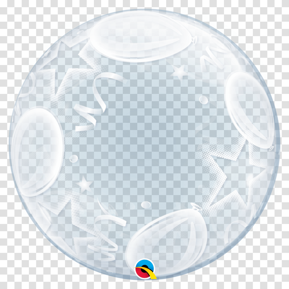 Qualatex Deco Bubble Clear Balloon Balloon, Sphere, Helmet, Apparel Transparent Png