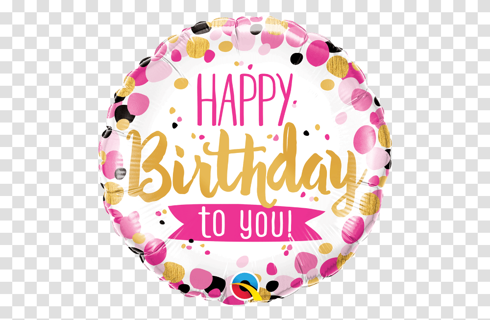 Qualatex Happy Birthday Balloons, Birthday Cake, Dessert, Food Transparent Png